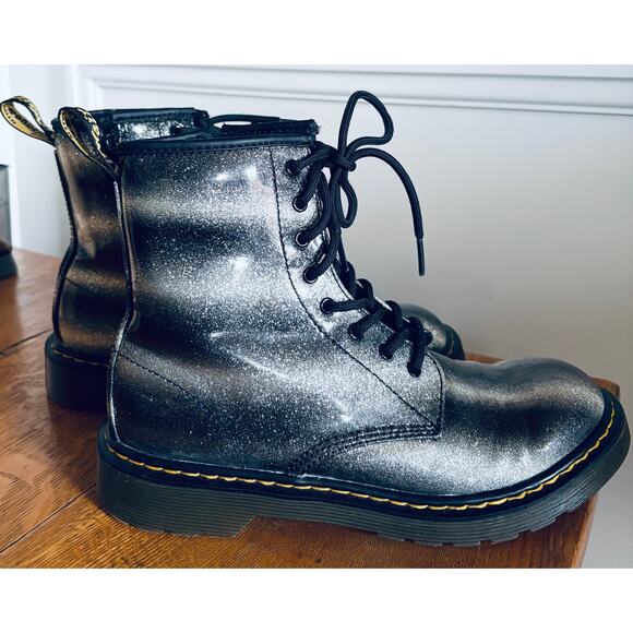 Doc Martens Youth 1460 Ombre Glitter Boots, Size 5 - Picture 3 of 6